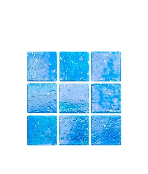 Vetro Venezia- Mosaico veneciano serie Brillare Azul Cancún 2 x 2