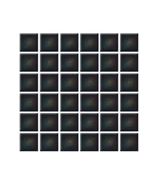Mosaik- Mosaico color negro tornasol 2 x 2