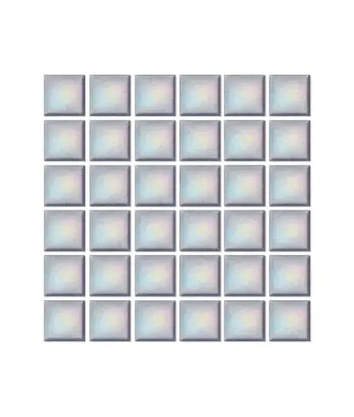 Mosaik- Mosaico color gris tornasol 2 x 2