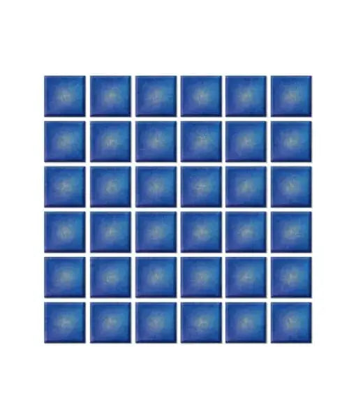 Mosaik- Mosaico color azul tornasol 2 x 2
