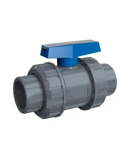 Valvula bola Inter Water con doble tuerca unión cementar de 1 1/2″