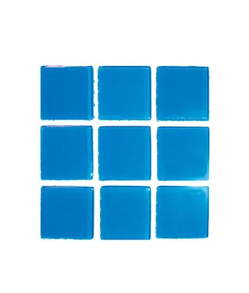 Cristalo Vitreo – Mosaico color azul frances 2.5 x 2.5