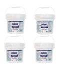 Paquete de 4 cubetas de 4 kg de tricloro triple accion en tabletas de 3″ Panda