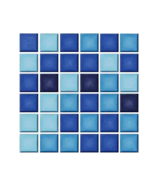 Mosaik- Mosaico mezcla Azul 4 de 2 x 2