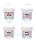 Paquete de 4 cubetas de 4 kg de tricloro granular Panda