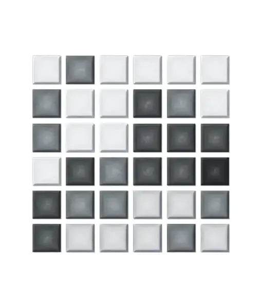 Mosaik- Mosaico mezcla Gris 4 de 2 x 2