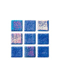 Hispano Glass- Mosaico niebla destellos cobalto 2.5 x 2.5
