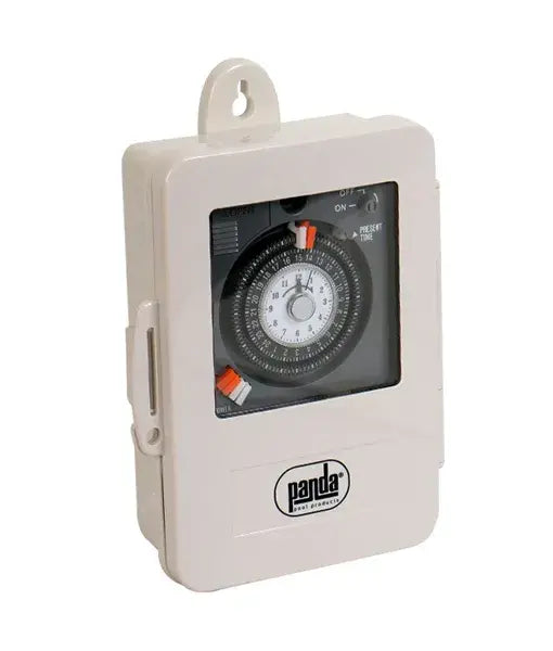 Reloj Panda de voltaje dual 110 o 230 V con gabinete