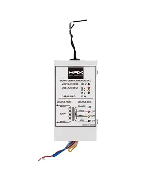 Transformador HAX con gabinete 100 W / 120 V a 12/13/14 V