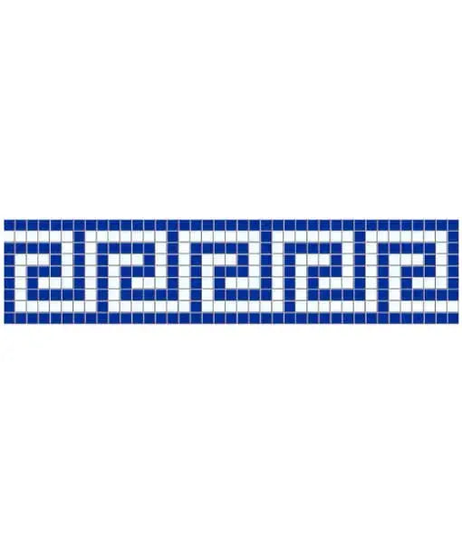 Vetro Venecia: Cenefa Tula en mosaico veneciano 2×2