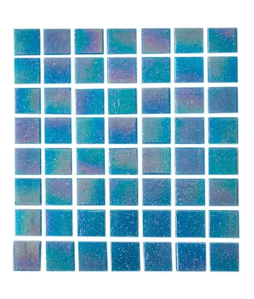 Vetro Venezia- Mosaico veneciano serie Brillare Azul Cancún 2 x 2