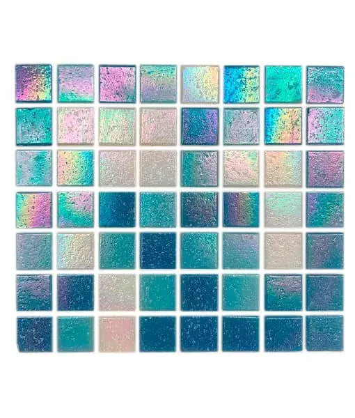 Vetro Venezia- Mosaico veneciano serie Brillare mezcla Malibu 2 x 2